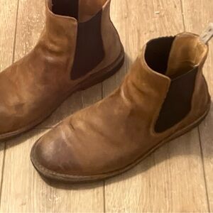 Men's Tan Leather Ankle Boots